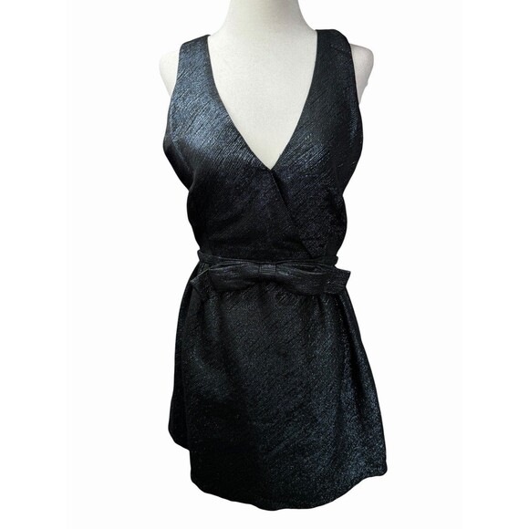 Parker Dresses & Skirts - Parker Claudette Metallic Shimmer Fit & Flare Cocktail Dress - Size S Gunmetal